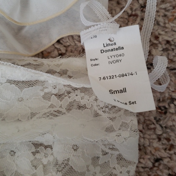 Lingerie set. Never worn. Ivory color - Picture 4 of 4